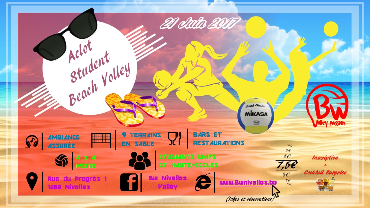 Affiche beach etudiants